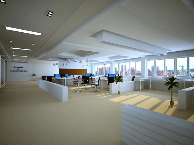 上海實業公司上海普陀區辦公室裝修工程