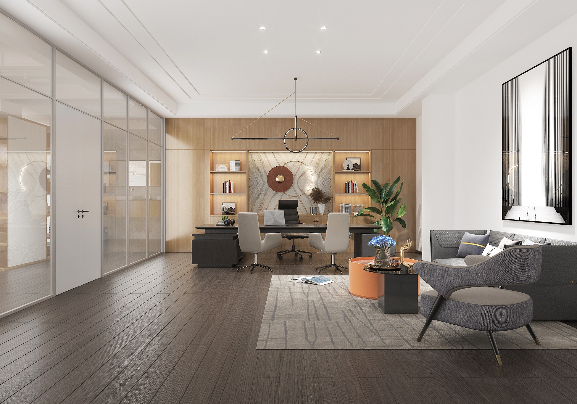 上海電子公司上海松江區(qū)辦公室裝修